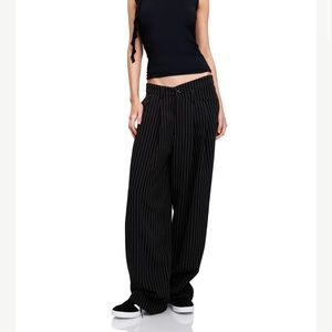 Lioness La Mesa grey pinstripe pants